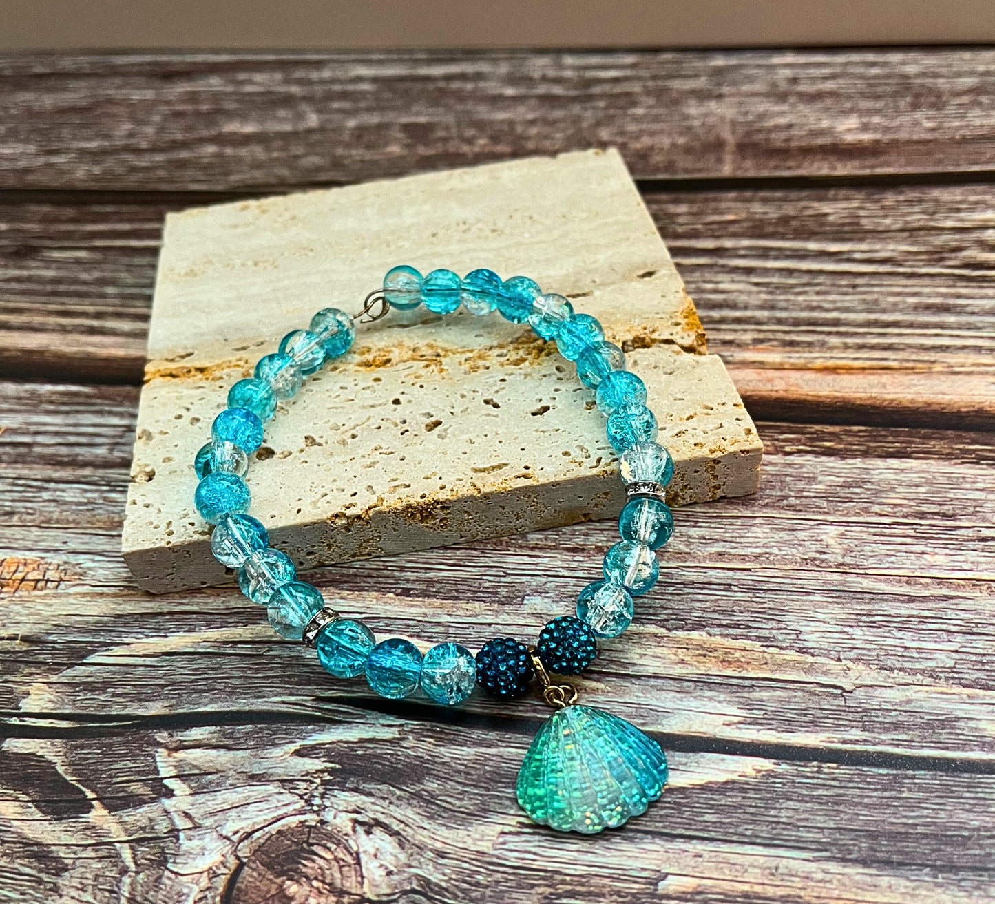 Seaside Sparkle Beaded Bracelet