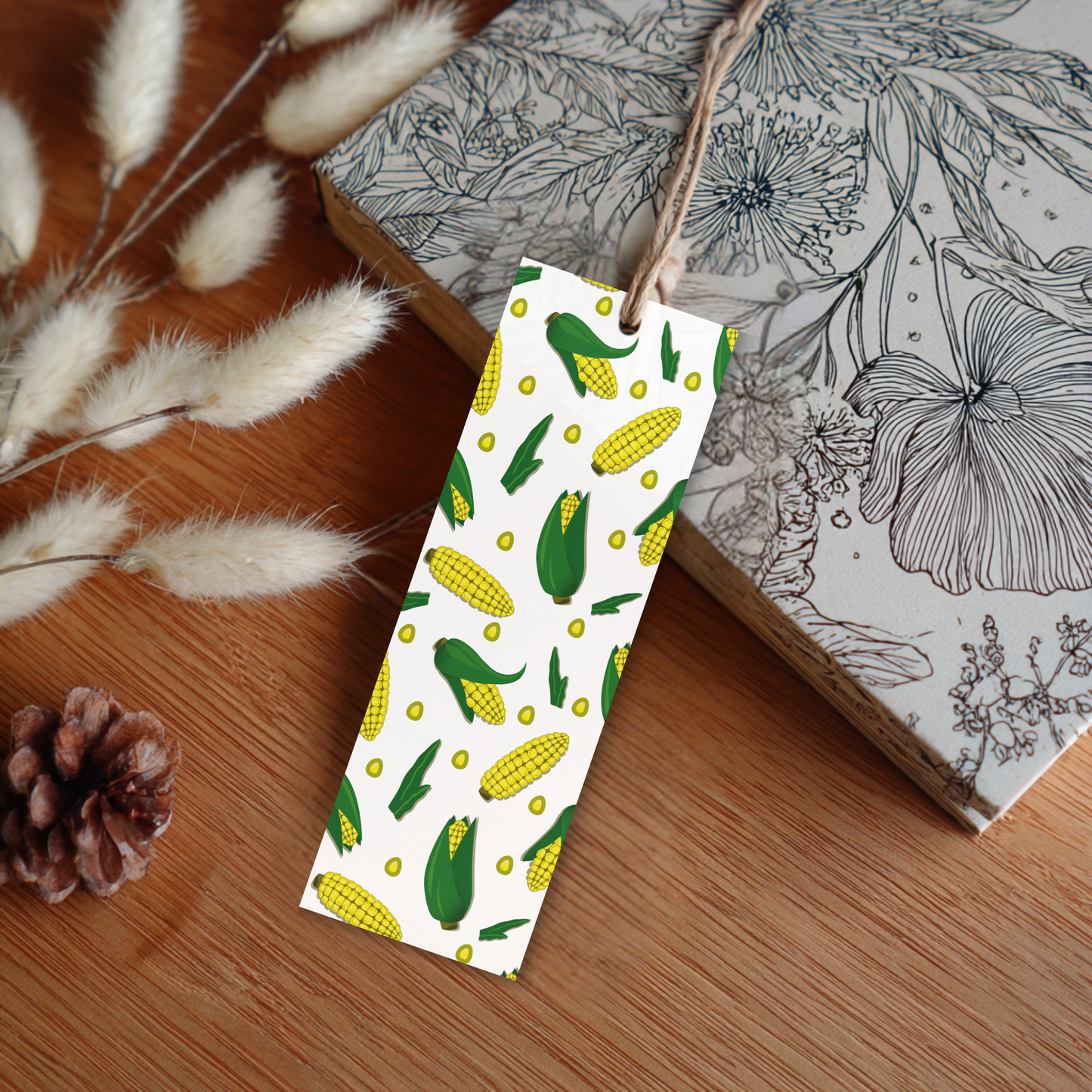 Corn Cob Laminated Bookmark
