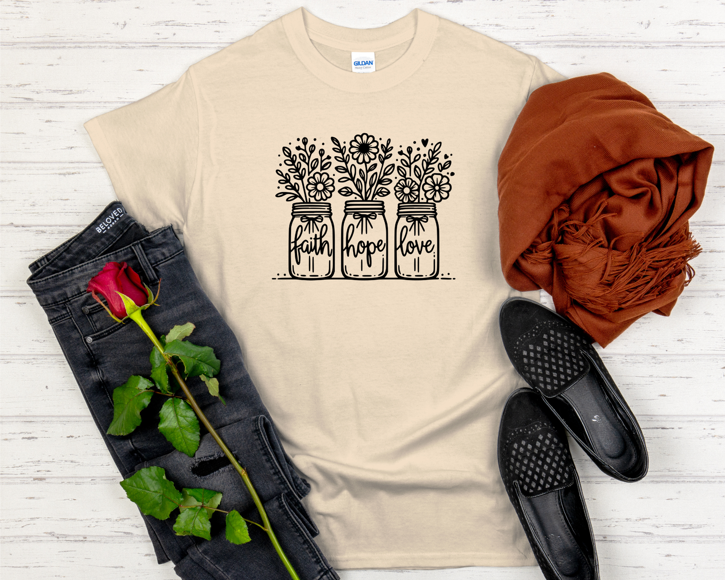 Faith-Hope-Love Signature Softstyle Short-Sleeve T-Shirt