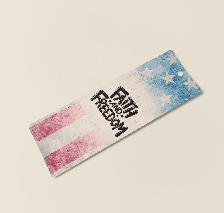 Faith & Freedom Laminated Bookmark