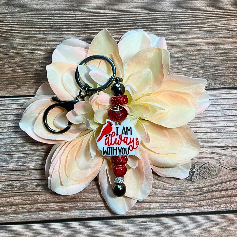 I Am Always with You Beadable Keychain