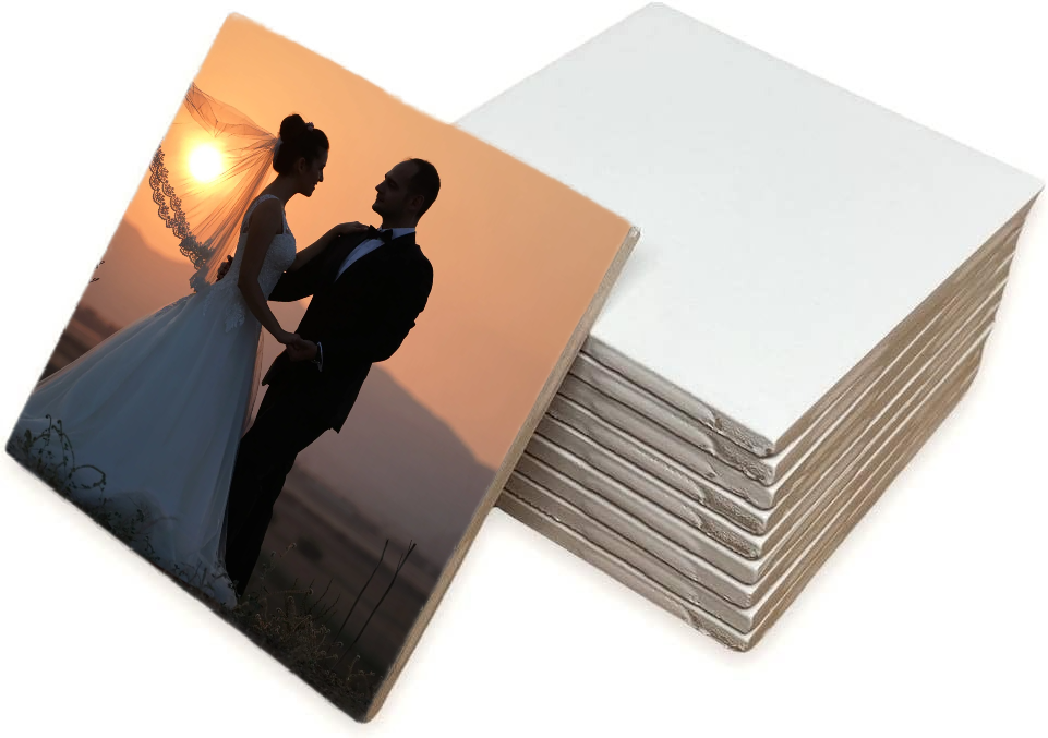 Personalized 6"x6" Ceramic Photo Tile – Custom Printed Keepsake | Faith + Farmhouse Home Decor