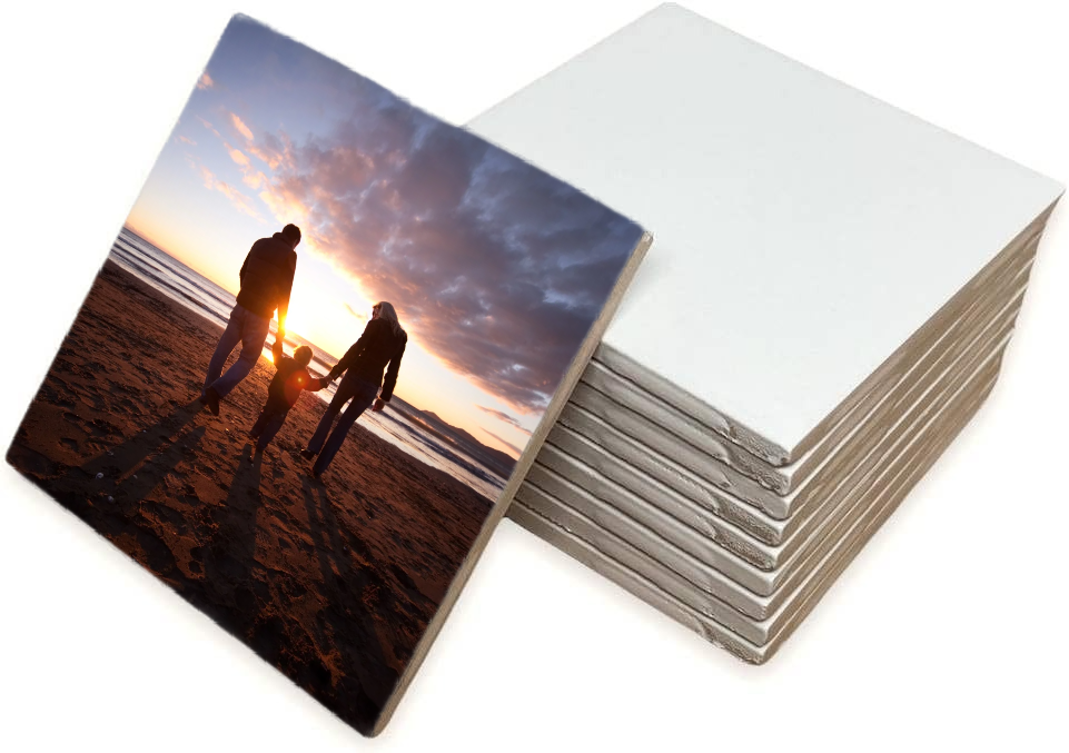 Personalized 6"x6" Ceramic Photo Tile – Custom Printed Keepsake | Faith + Farmhouse Home Decor