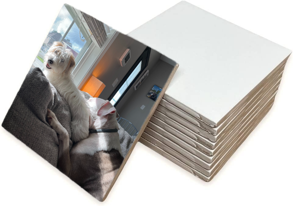 Personalized 6"x6" Ceramic Photo Tile – Custom Printed Keepsake | Faith + Farmhouse Home Decor