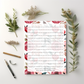 Rose Floral Lined notepad 8.5" x 11"