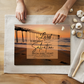 “The Lord Is My Light & Salvation” Glass Cutting Board | 8” x 11” Tempered Glass | North Topsail Beach, NC Coastal Design