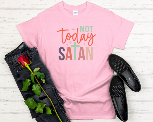 Not Today satan Signature Softstyle Short-Sleeve T-Shirt