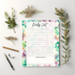 Pastel Florals Daily List Notepad 8.5" x 11"