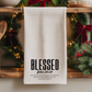 Waffle Weave Kitchen Towel (John 20:29-Blessed)
