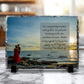 Personalized Wedding Photo Slate Rock Plaque – Ephesians 4:2–3 Scripture | Large 7.6" x 11.4" | Christian Marriage Keepsake