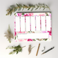 Pink Rose Weekly Planner Notepad 8.5" x 11"