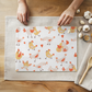 Little Hens & Hearts Glass Cutting Board 8" x 11"