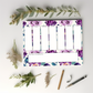 Purple Florals Weekly Planner Notepad 8.5" x 11"