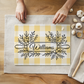 Personalized Gingham Pattern Glass Cutting Board 8" x 11"