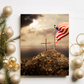 8" × 10" God + Country Metal Print | Faith + Farmhouse Wall Art by Prickly Petal Boutique