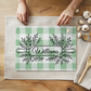 Personalized Gingham Pattern Glass Cutting Board 8" x 11"