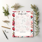 Rose Floral Daily List Notepad 8.5" x 11"