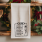 Waffle Weave Kitchen Towel (God Designed Me)