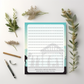 Nativity Scene Lined notepad 8.5" x 11"