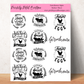 Farmhouse Signs Sticker Sheet 8" x 10"
