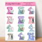 Watercolor Stand Mixers Sticker Sheet 8" x 10"