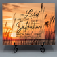 8x12 Ceramic Photo Tile – Psalm 27:1 “The Lord Is My Light and My Salvation” (Stand Not Included)
