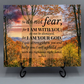 8x12 Ceramic Photo Tile – Isaiah 41:10 “Do Not Fear” Scripture Art (Stand Not Included)