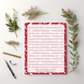 Christmas Ornament Lined notepad 8.5" x 11"