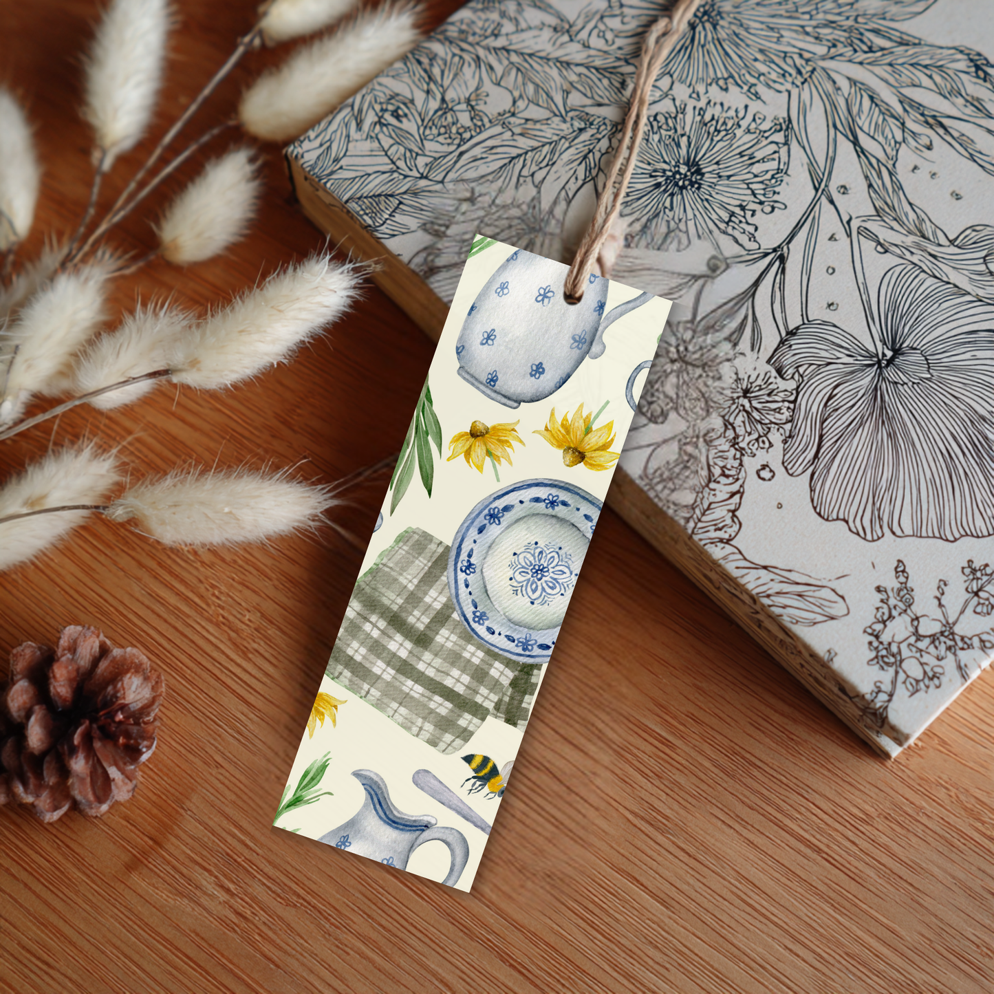 Primitive Dishes Laminated Bookmark