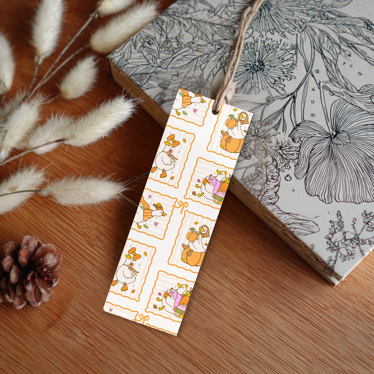 Framed Duckies Laminated Bookmark