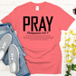 Pray | Philippians 4:6-7 Bible Verse Signature Softstyle Short-Sleeve T-Shirt