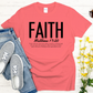 Faith | Matthew 17:20 Bible Verse Signature Softstyle Short-Sleeve T-Shirt