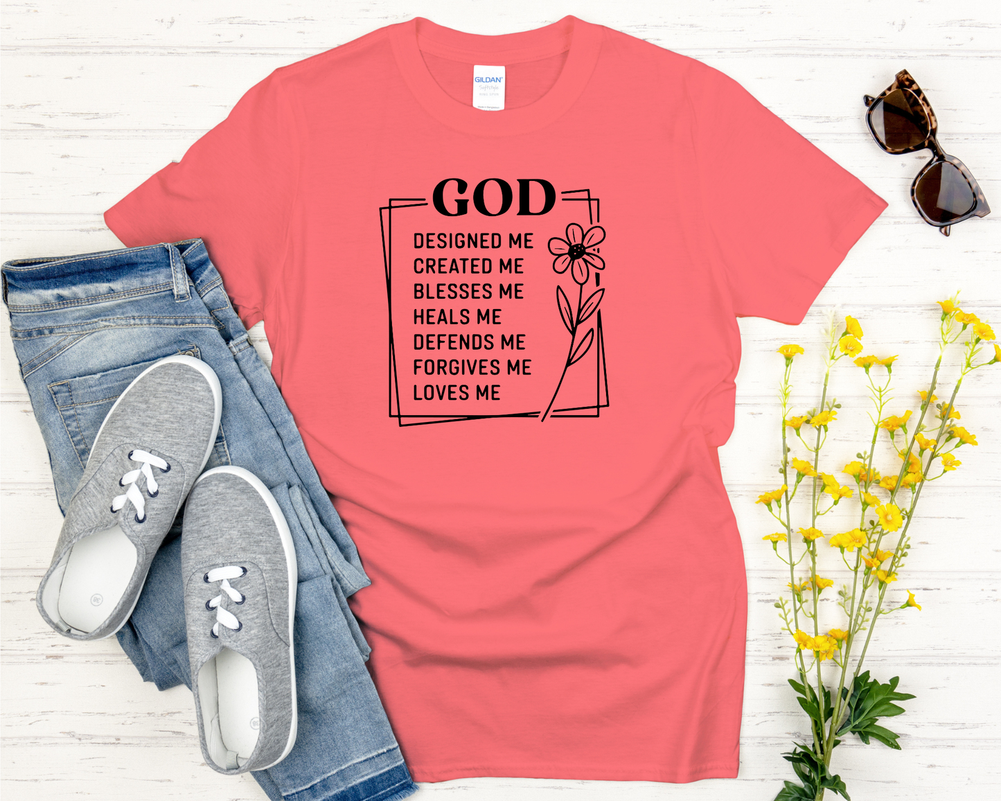 God Designed Me Signature Softstyle Short-Sleeve T-Shirt