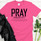 Pray | Philippians 4:6-7 Bible Verse Signature Softstyle Short-Sleeve T-Shirt
