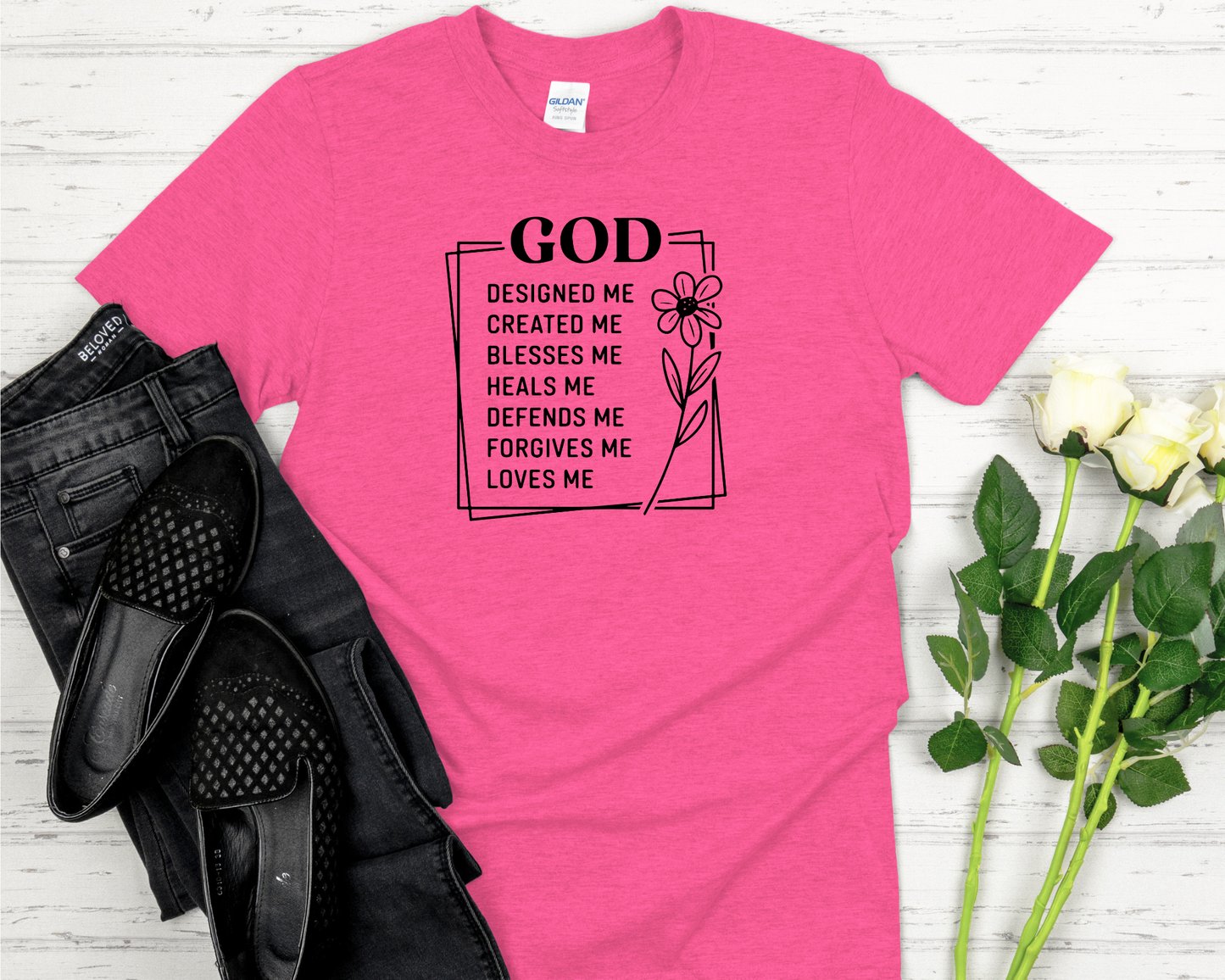 God Designed Me Signature Softstyle Short-Sleeve T-Shirt
