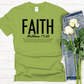 Faith | Matthew 17:20 Bible Verse Signature Softstyle Short-Sleeve T-Shirt