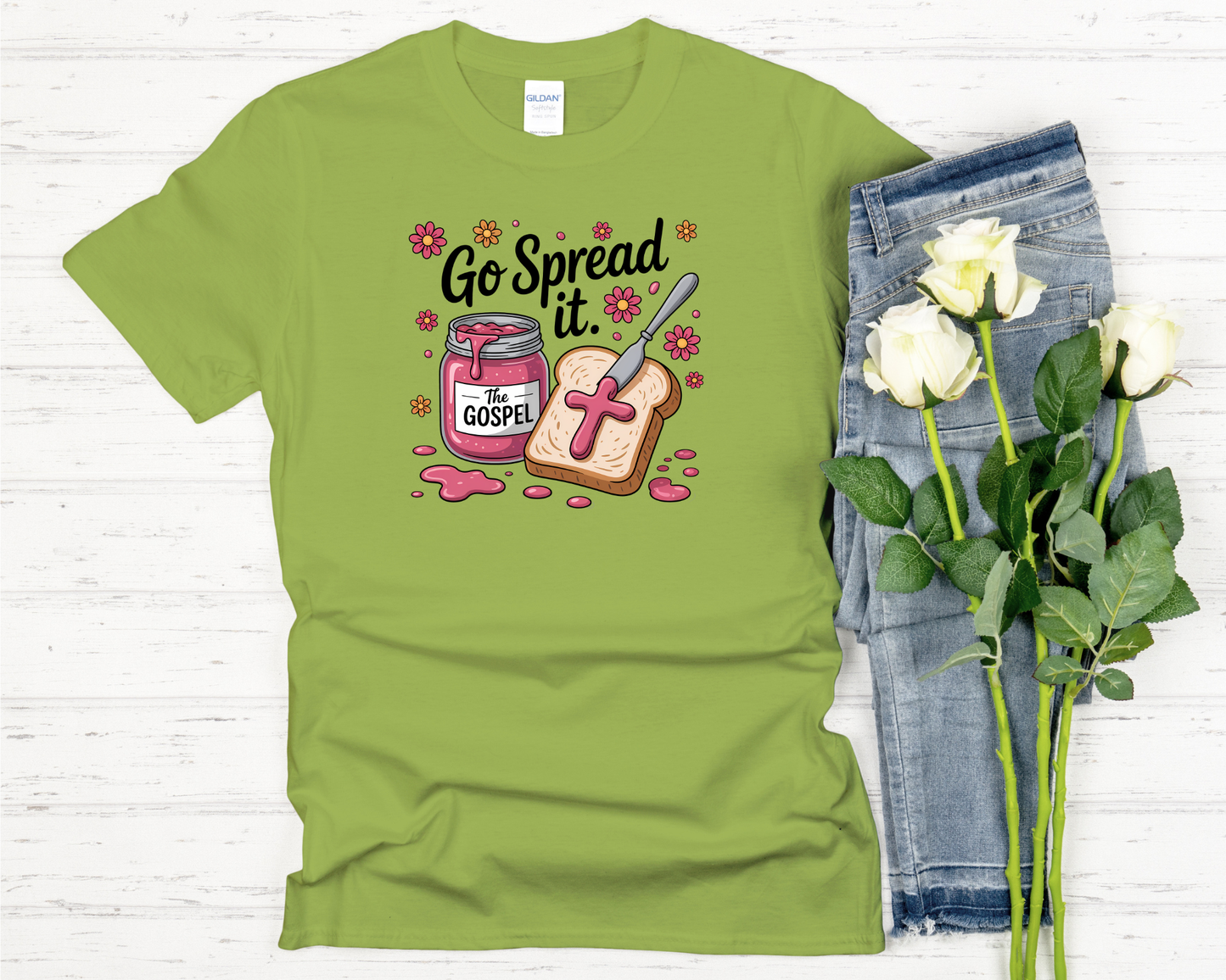 Go Spread the Gospel Signature Softstyle Short-Sleeve T-Shirt