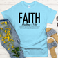 Faith | Matthew 17:20 Bible Verse Signature Softstyle Short-Sleeve T-Shirt