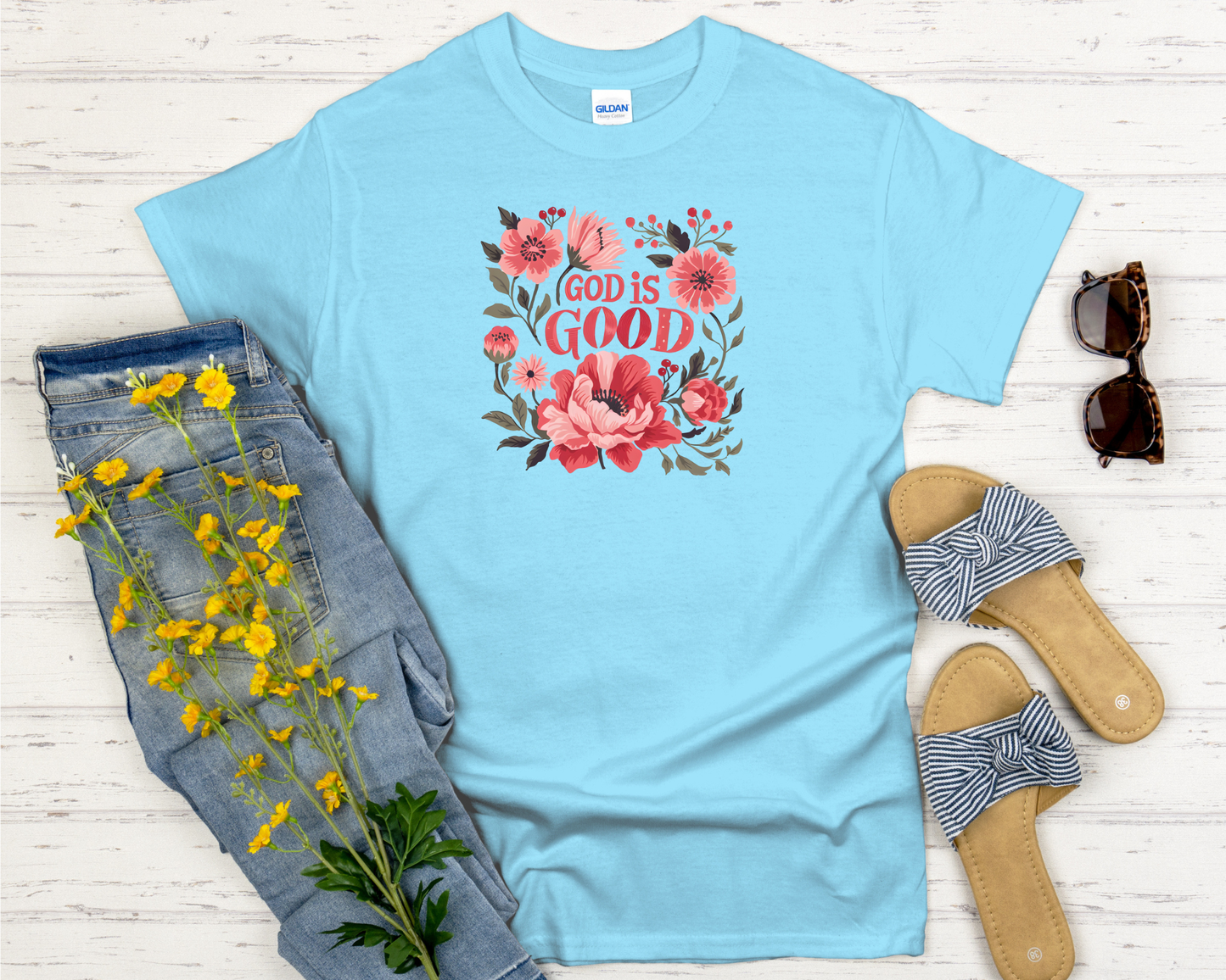 God is Good Signature Softstyle Short-Sleeve T-Shirt
