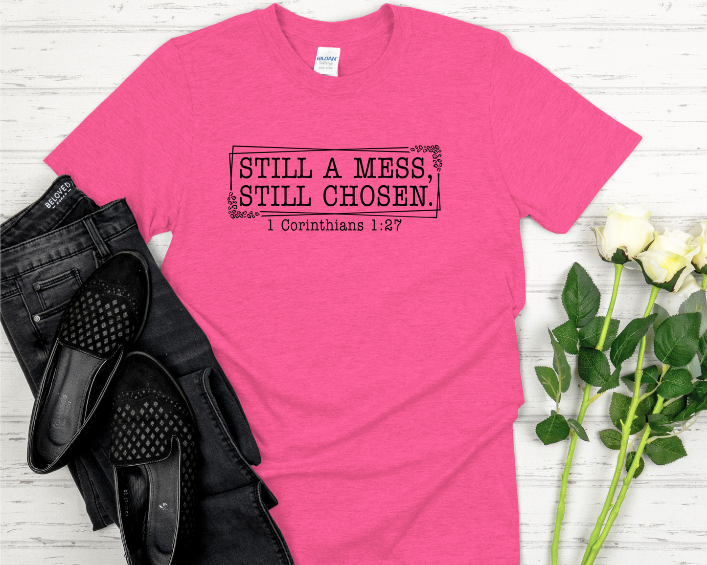 Still a Mess, Still Chosen Signature Softstyle Short-Sleeve T-Shirt