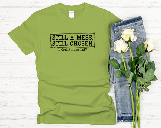 Still a Mess, Still Chosen Signature Softstyle Short-Sleeve T-Shirt