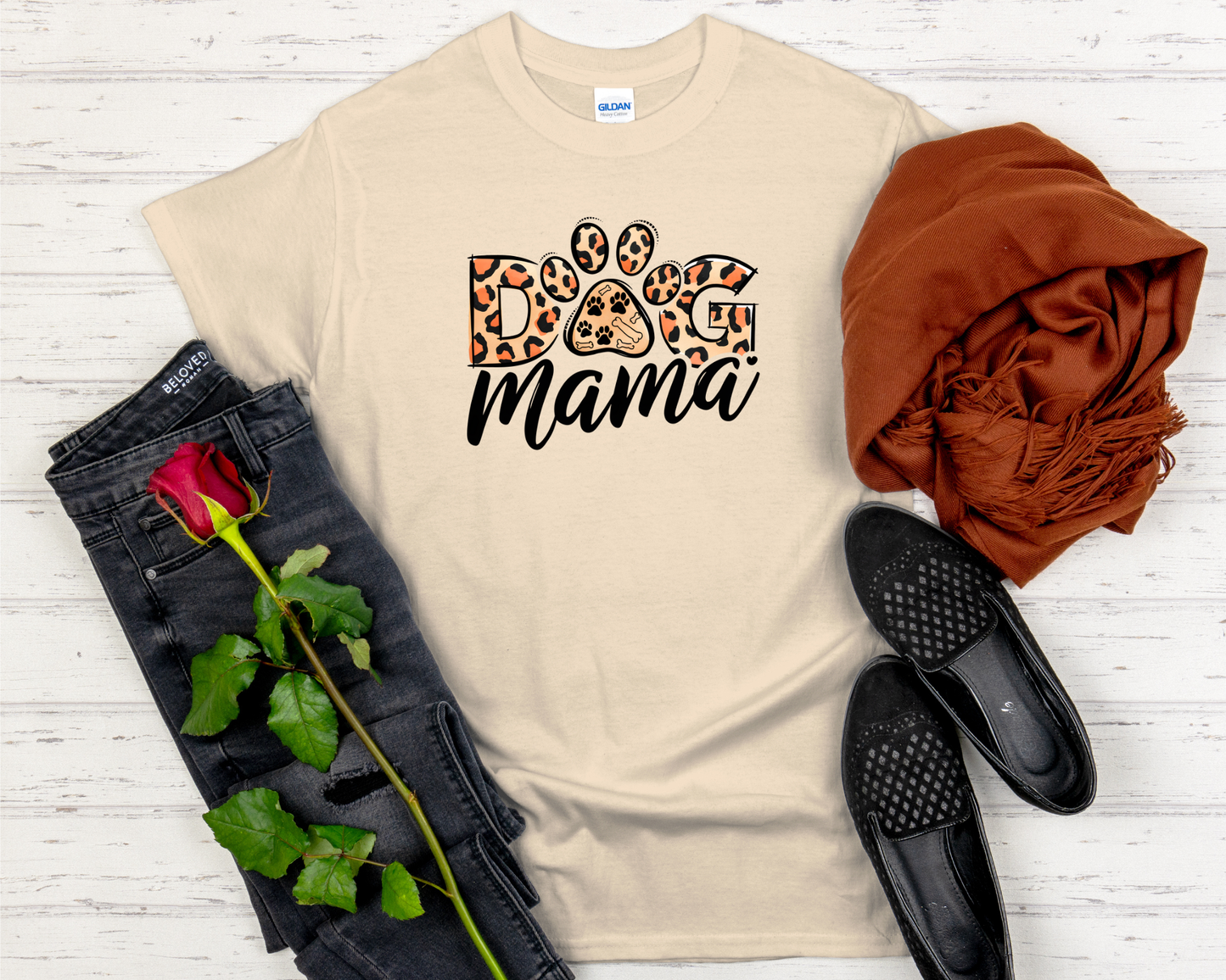 Dog Mama Signature Softstyle Short-Sleeve T-Shirt
