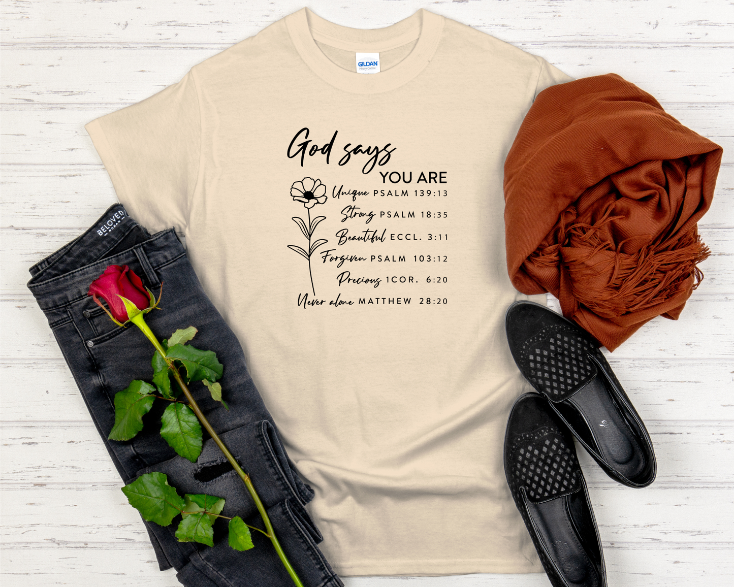 God Says You Are Signature Softstyle Short-Sleeve T-Shirt
