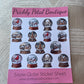 Christmas Snow Globe  Sticker Sheet 8"x10"