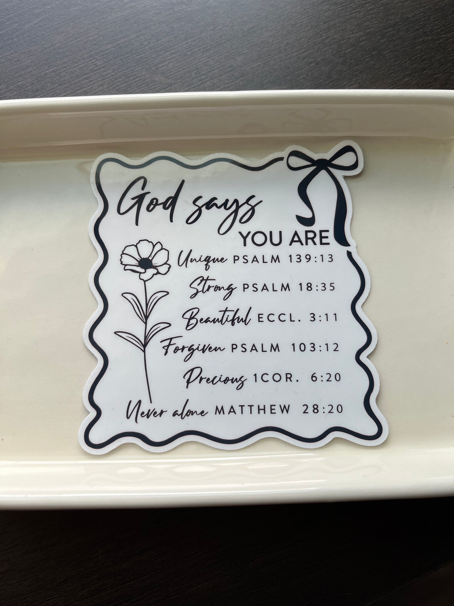 God Says You Are Vinyl Sticker Set, 3"x4"