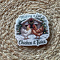 Making a List, Chicken it Twice Vinyl Sticker Set, 3"x4"