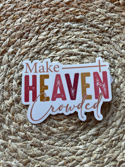 Make Heaven Crowded Vinyl Sticker Set, 3"x4"