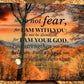 Smoky Mountains Scripture Glass Wall Art – Isaiah 41:10 (8” x 12”) | With Standoff Mounts
