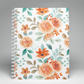 Coral Rose Soft Cover Spiral Notebook 8.5" x 11"