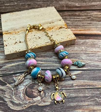 Ocean Bloom Charm Bracelet